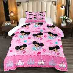 Princess Castle Magic Girl Comforter Set in Glam Pink | CozyLil