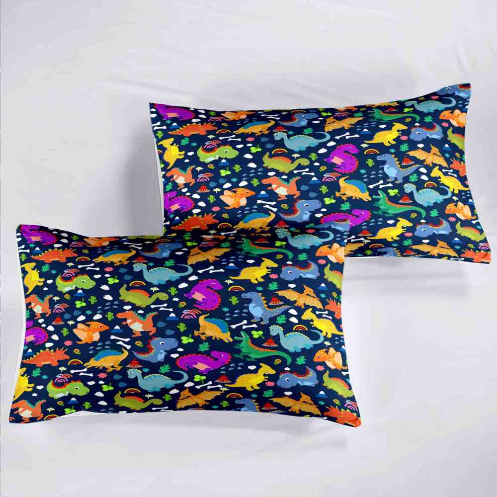 Volcano Adventure Dinosaur Comforter Set with Pterodactyls | CozyLil