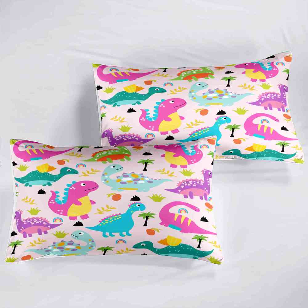 Pastel Dream Dinosaur Comforter Set for Girls & Toddlers | CozyLil