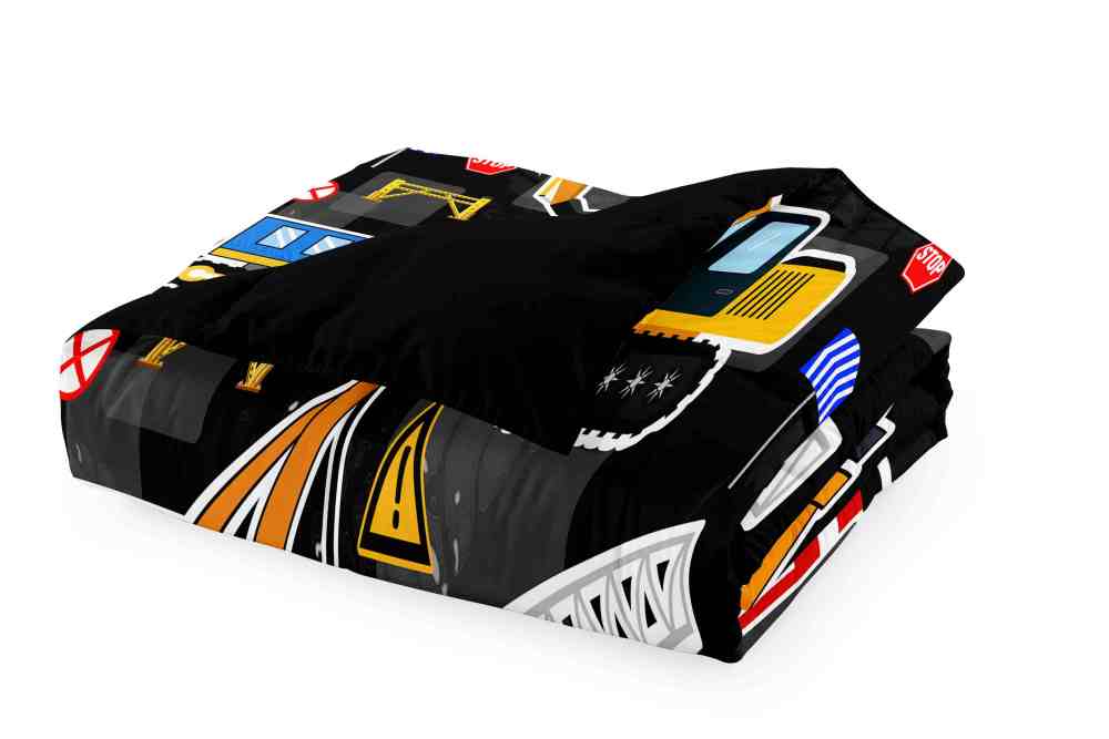 Excavator & Fire Engine Comforter Set Kids Bedding | CozyLil