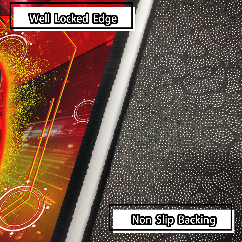 Red Action Gamer Controller Area Rug Boys Room | CozyLil