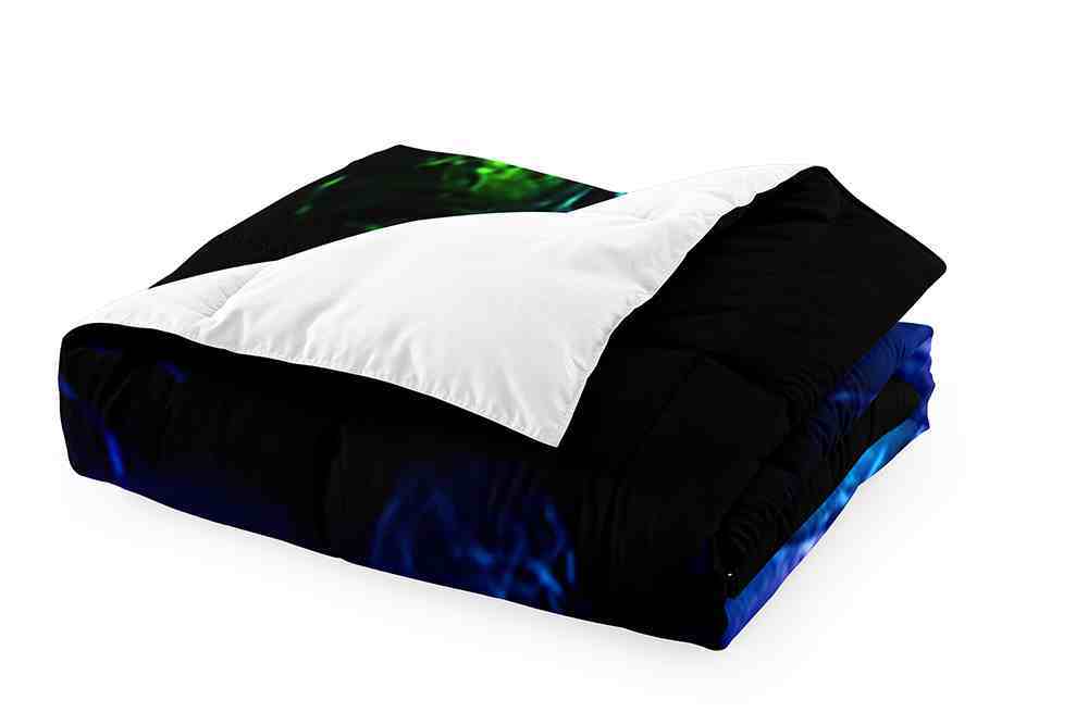Glowing Smoke Game Icons Comforter Set for Teens | CozyLil