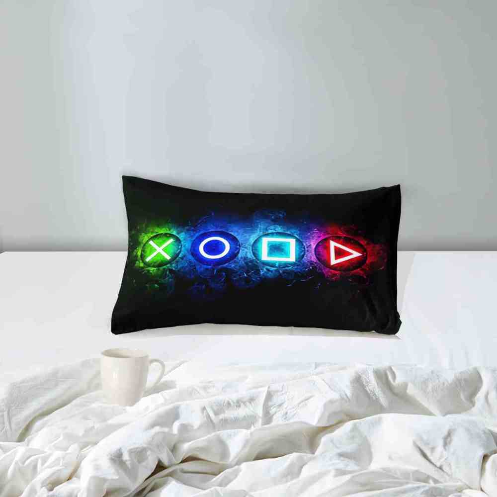 Glowing Smoke Game Icons Comforter Set for Teens | CozyLil