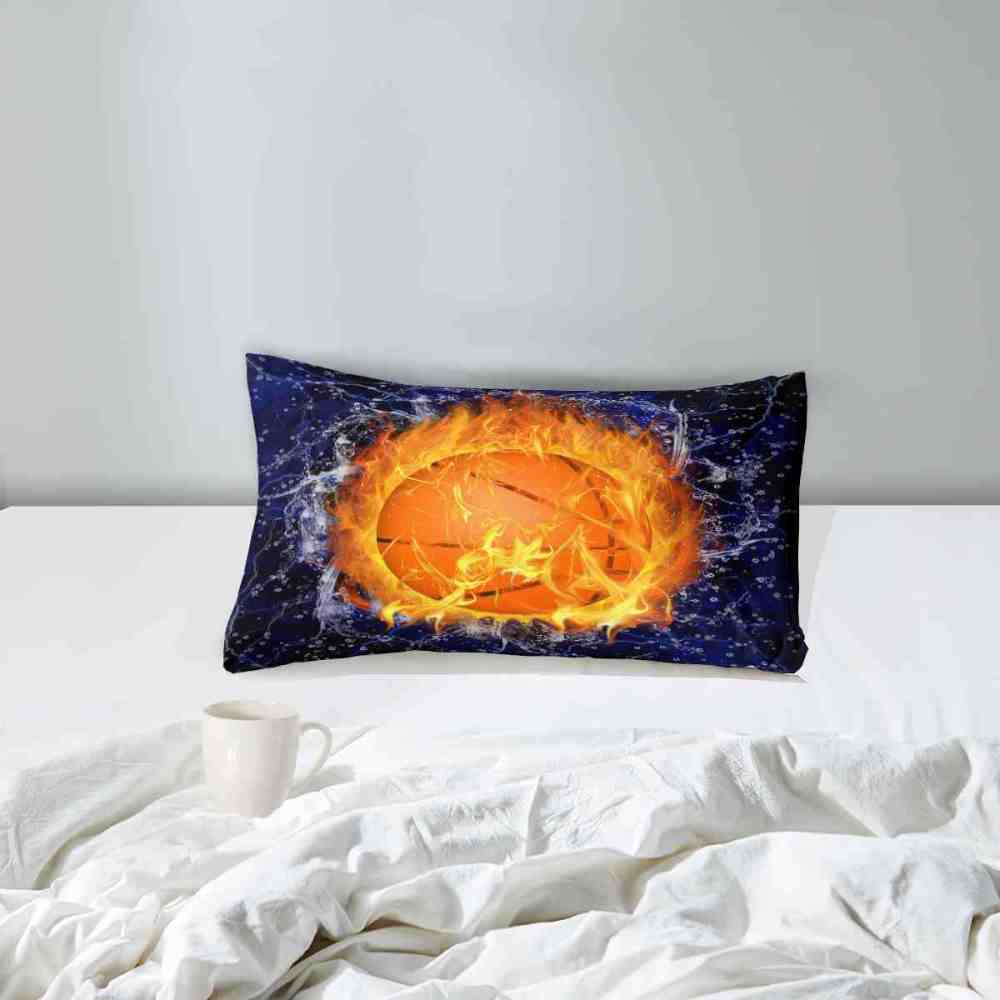 Flaming Basketball Lightning Comforter Set for Boys | CozyLil