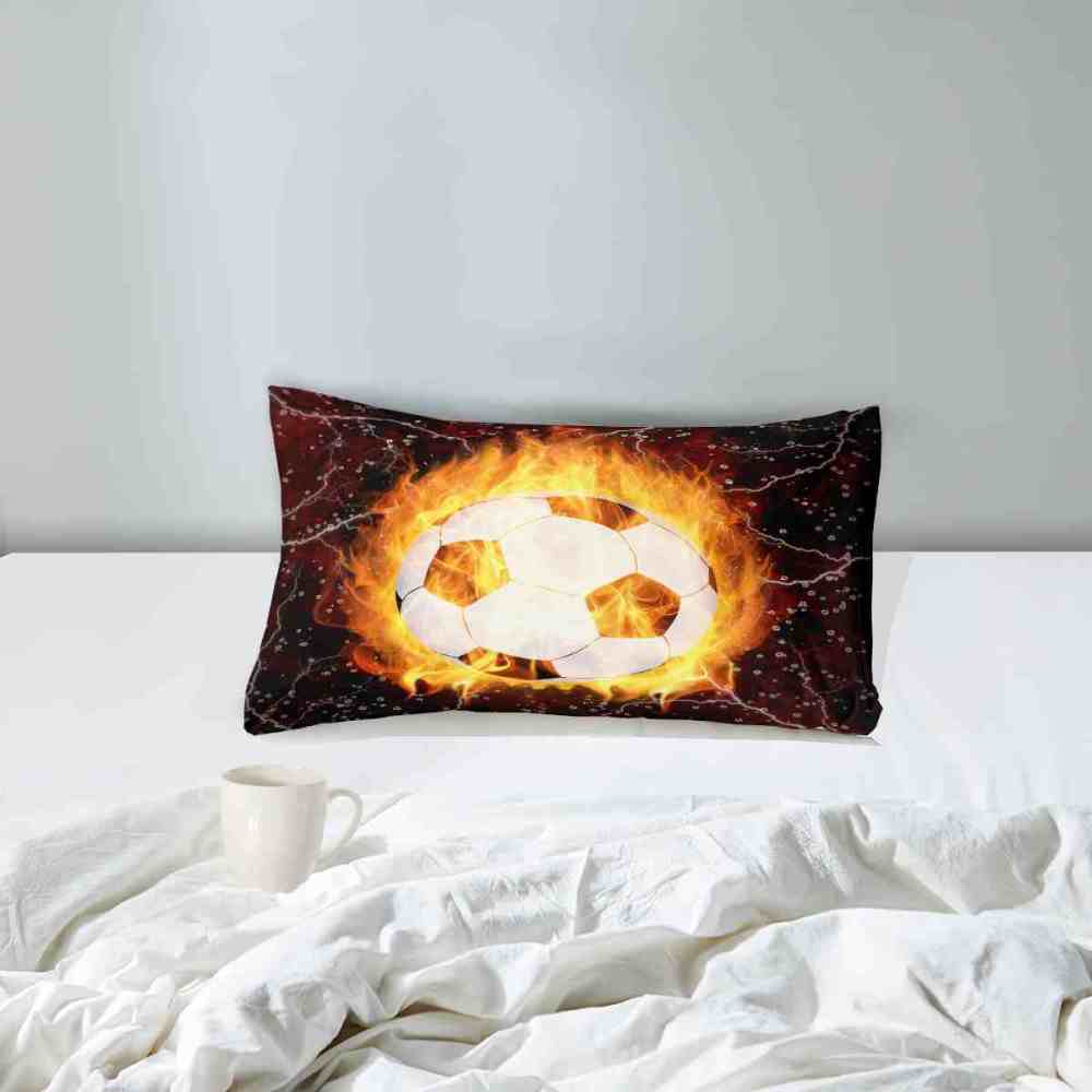 Fire Soccer Ball Lightning Comforter Set for Kids | CozyLil