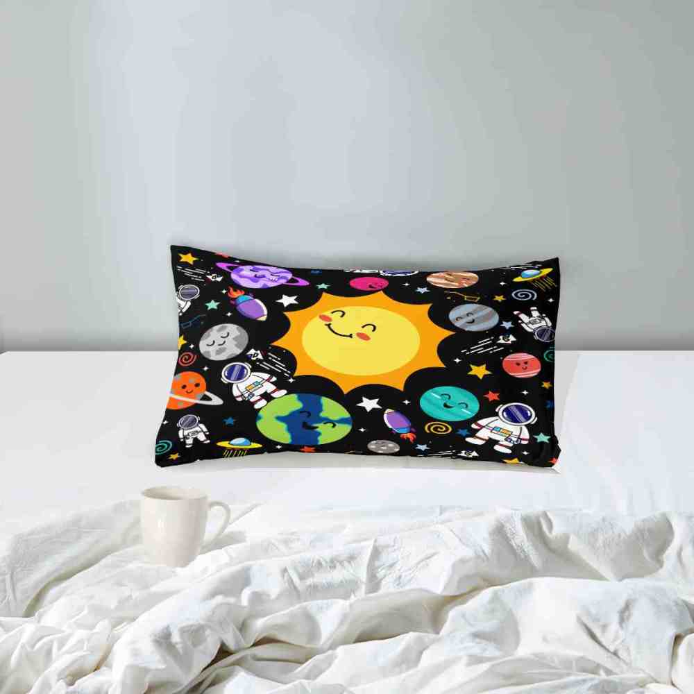 Solar System Explorer with Earth & Rockets Kids Comforter Set | CozyLil