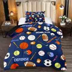 All-Star Sports Ball Navy Comforter Set for Boys Room | CozyLil