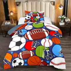 Vibrant Multi-Sport Gear Full Color Comforter Set | CozyLil