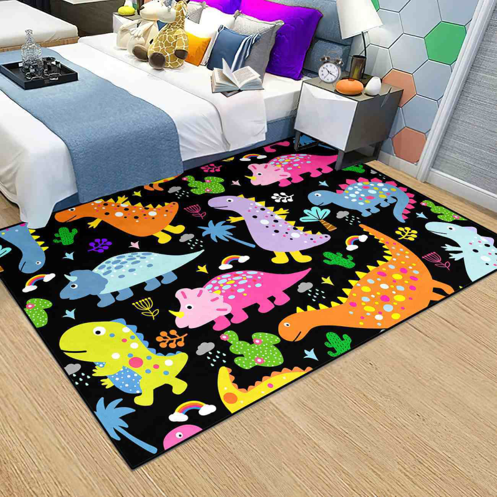 Tropical Palm Dinosaur Kids Playroom Carpet | CozyLil