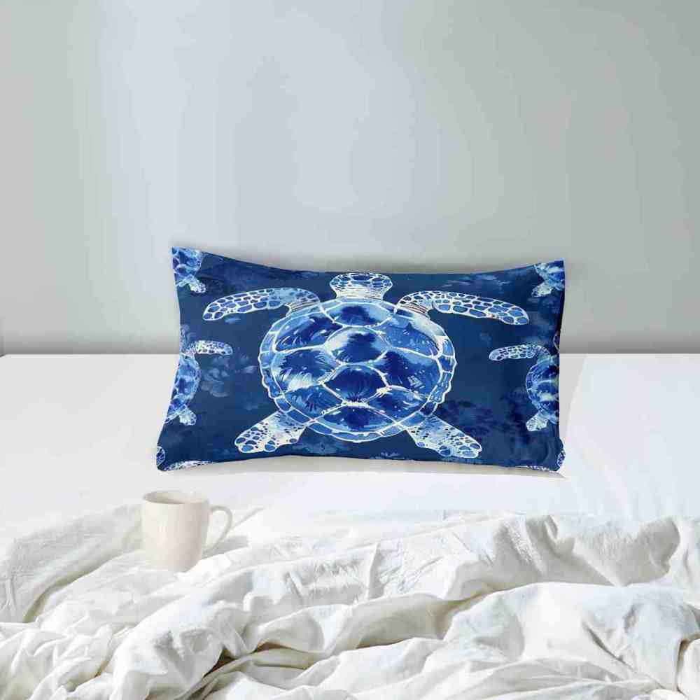 Mandala Art Sea Turtle Blue Comforter Set | CozyLil