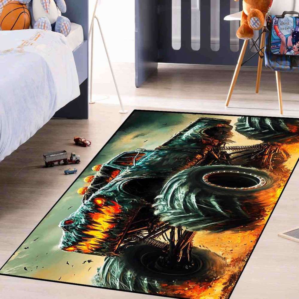 Dark Extreme Off-Road Truck Rug Ultra Non-Slip Room | CozyLil