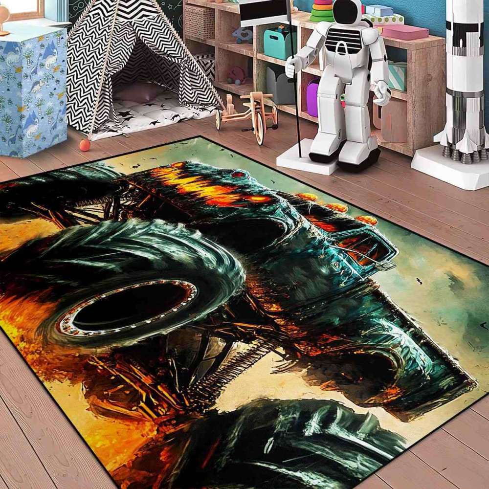 Dark Extreme Off-Road Truck Rug Ultra Non-Slip Room | CozyLil