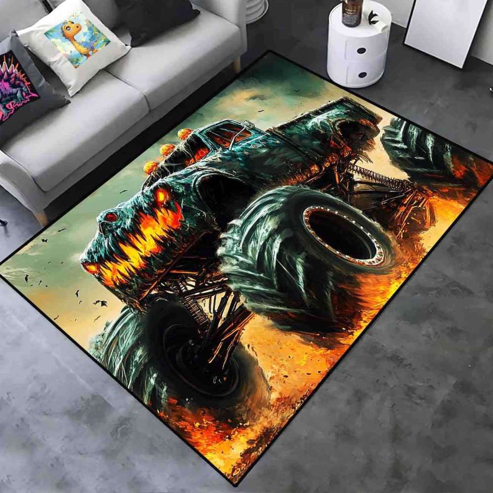 Dark Extreme Off-Road Truck Rug Ultra Non-Slip Room | CozyLil