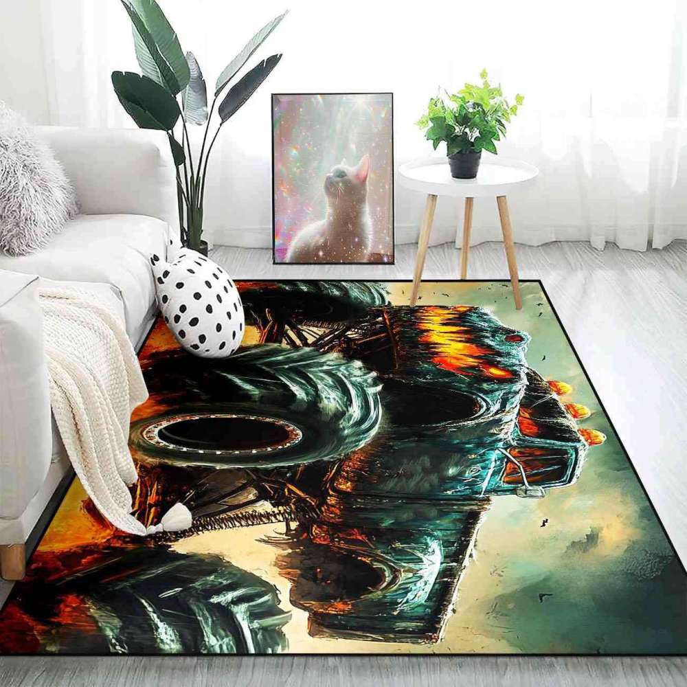 Dark Extreme Off-Road Truck Rug Ultra Non-Slip Room | CozyLil