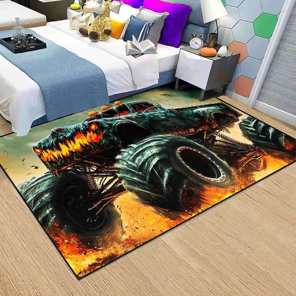 Dark Extreme Off-Road Truck Rug Ultra Non-Slip Room | CozyLil