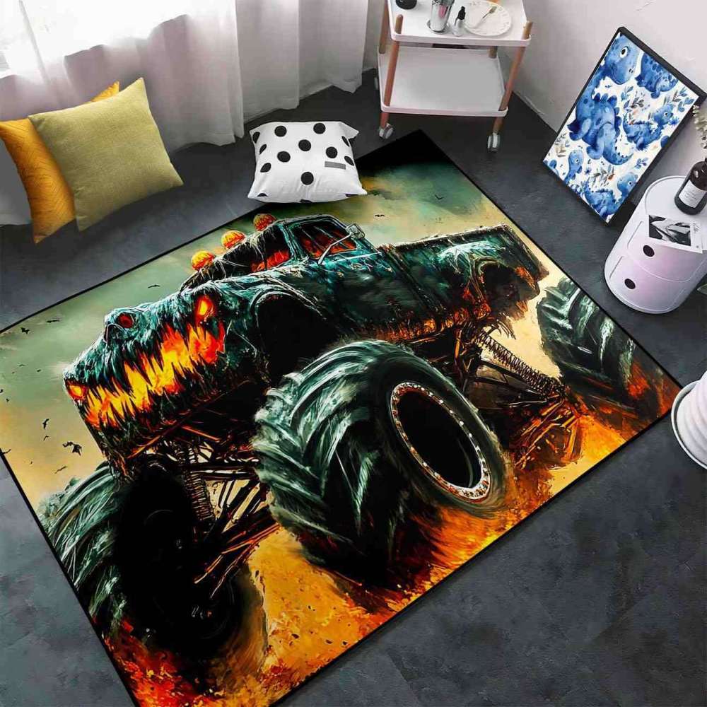 Dark Extreme Off-Road Truck Rug Ultra Non-Slip Room | CozyLil