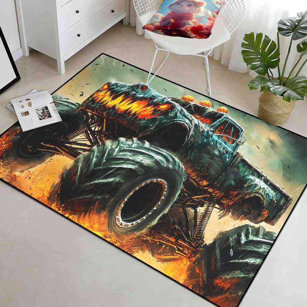 Dark Extreme Off-Road Truck Rug Ultra Non-Slip Room | CozyLil
