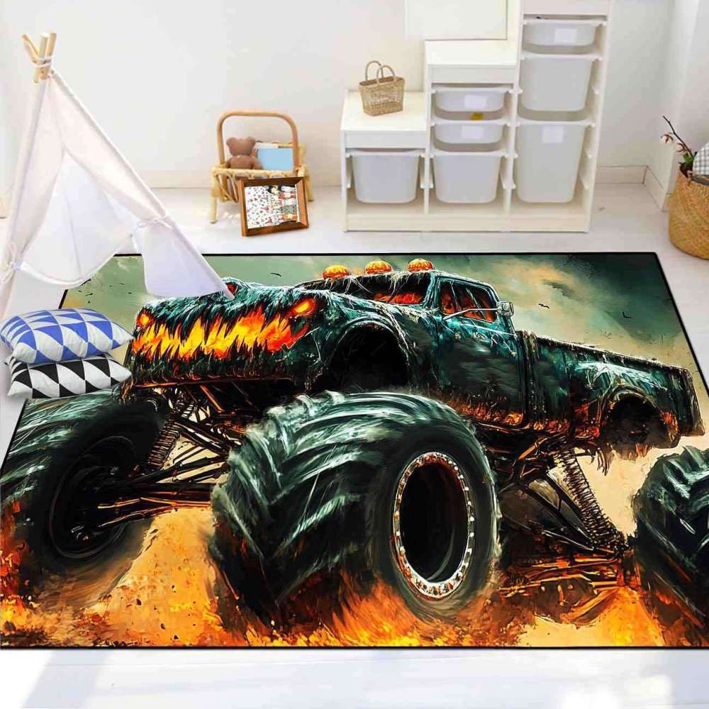 Dark Extreme Off-Road Truck Rug Ultra Non-Slip Room | CozyLil