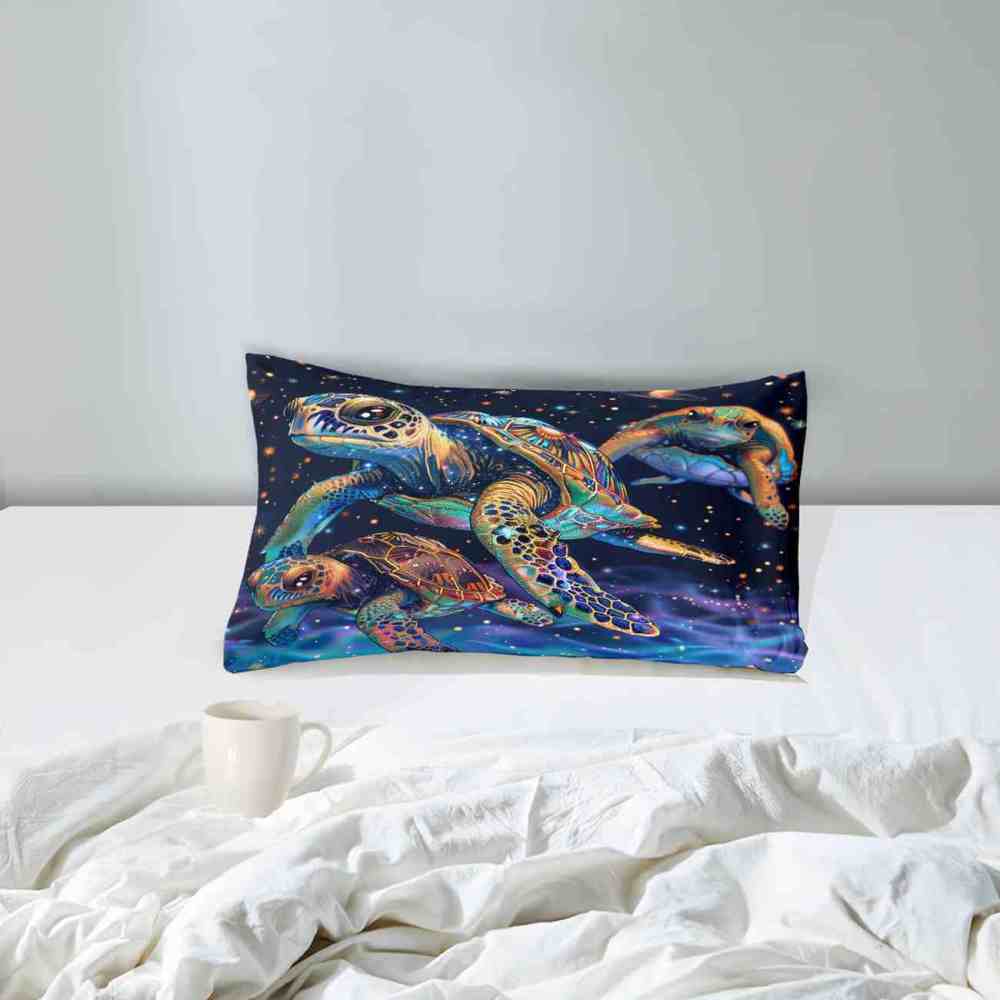 Cosmic Sea Turtle Galaxy Comforter Set for Kids & Teens | CozyLil
