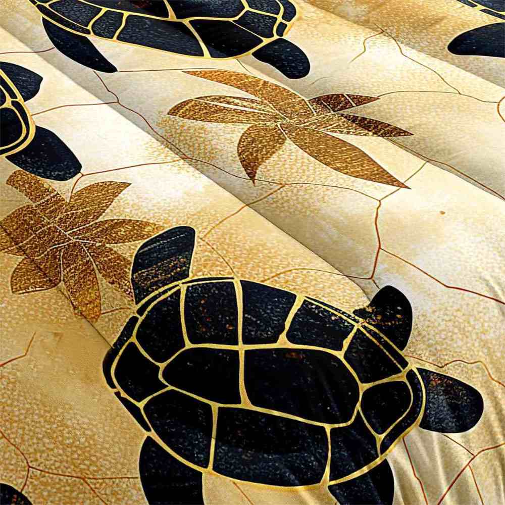 Vintage Crackle Sea Turtle Comforter Set for Boys & Girls | CozyLil