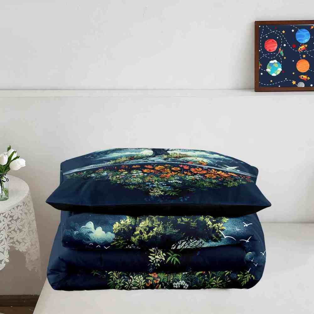 Mythical Turtle Island Tree of Life Comforter Set | CozyLil