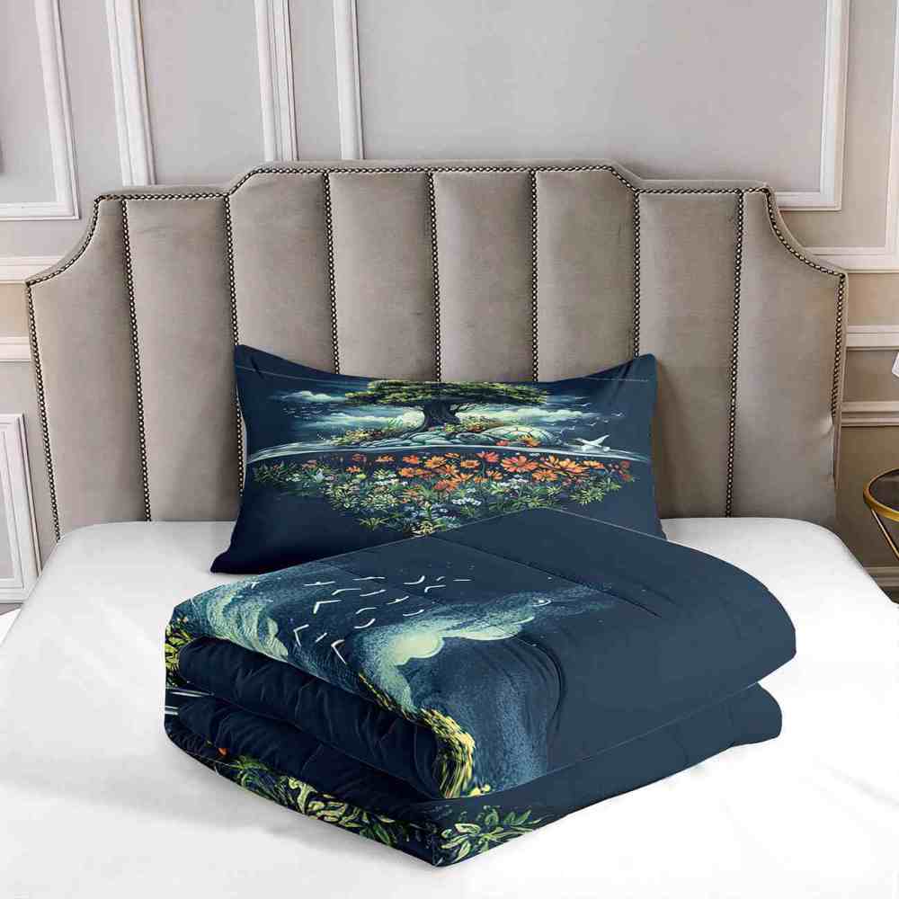 Mythical Turtle Island Tree of Life Comforter Set | CozyLil
