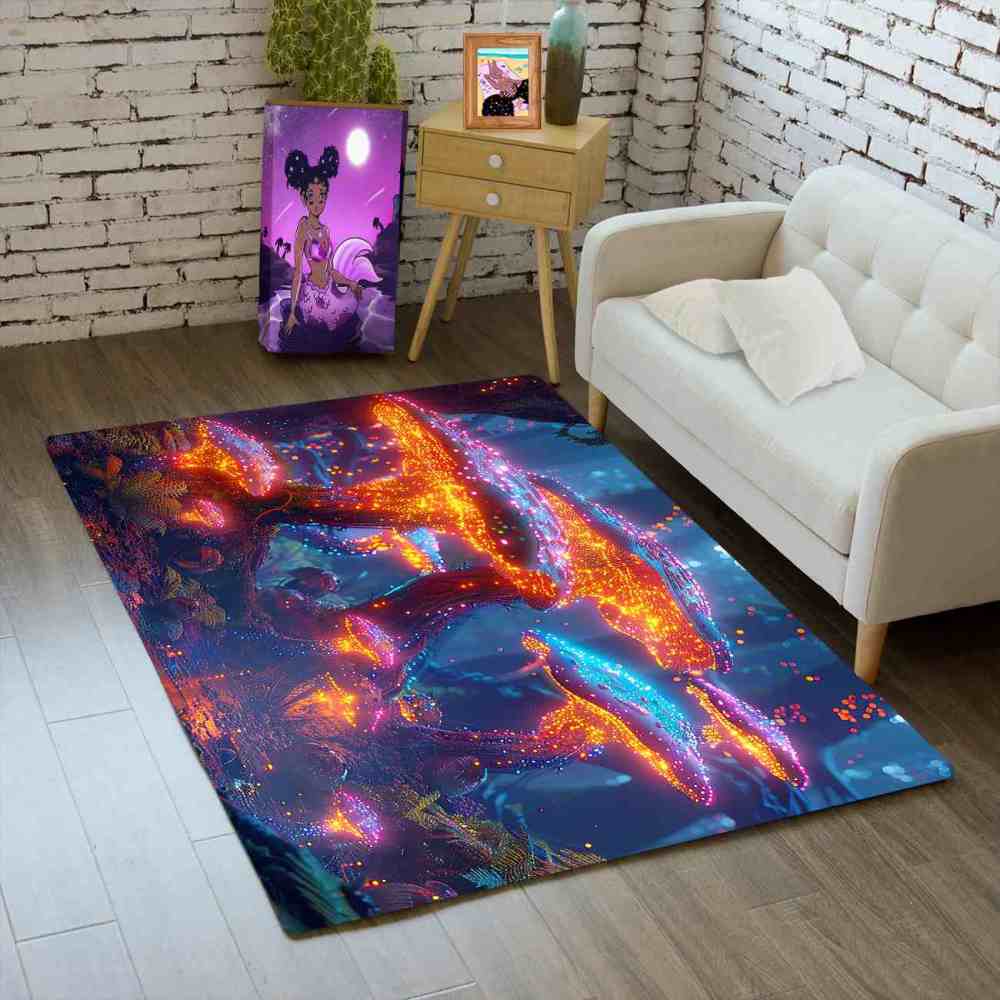Alien Terrain Speckled Mushroom Gamer Room Rug | CozyLil