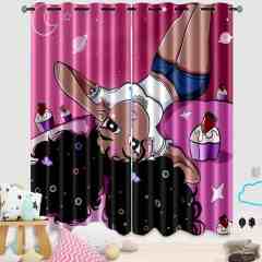 Pink Outer Space African American Girl Curtains - CozyLil