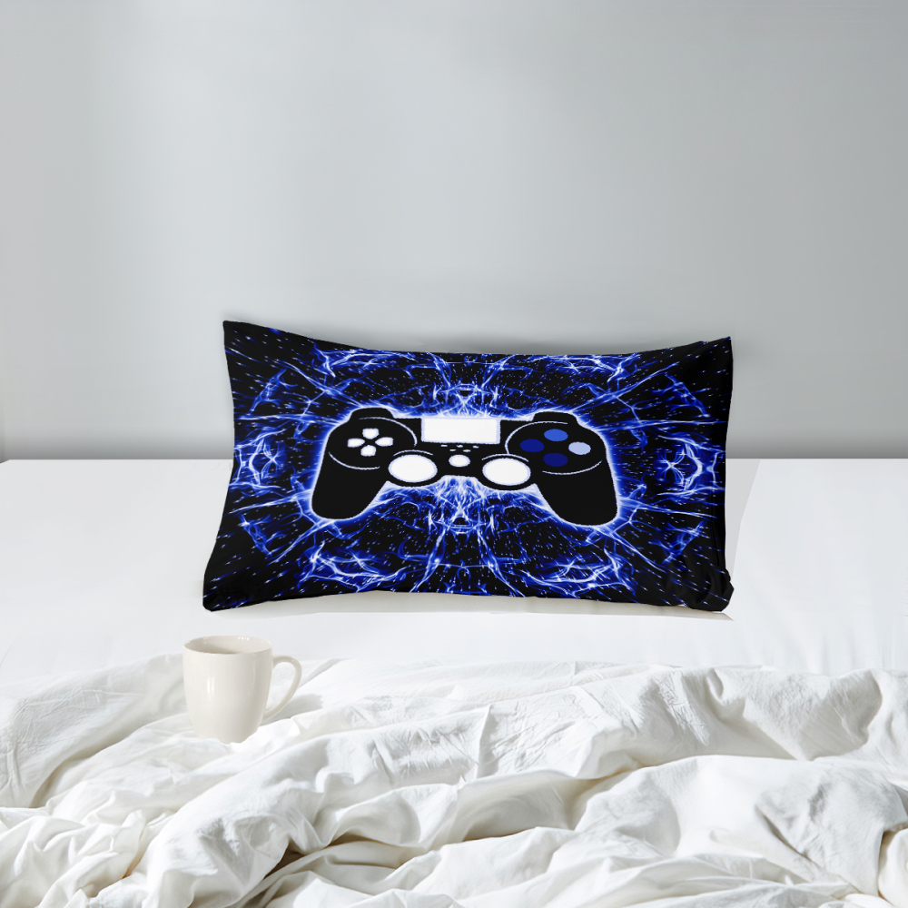 Blue Lightning Gamer Comforter Set Kids Bedding | CozyLil