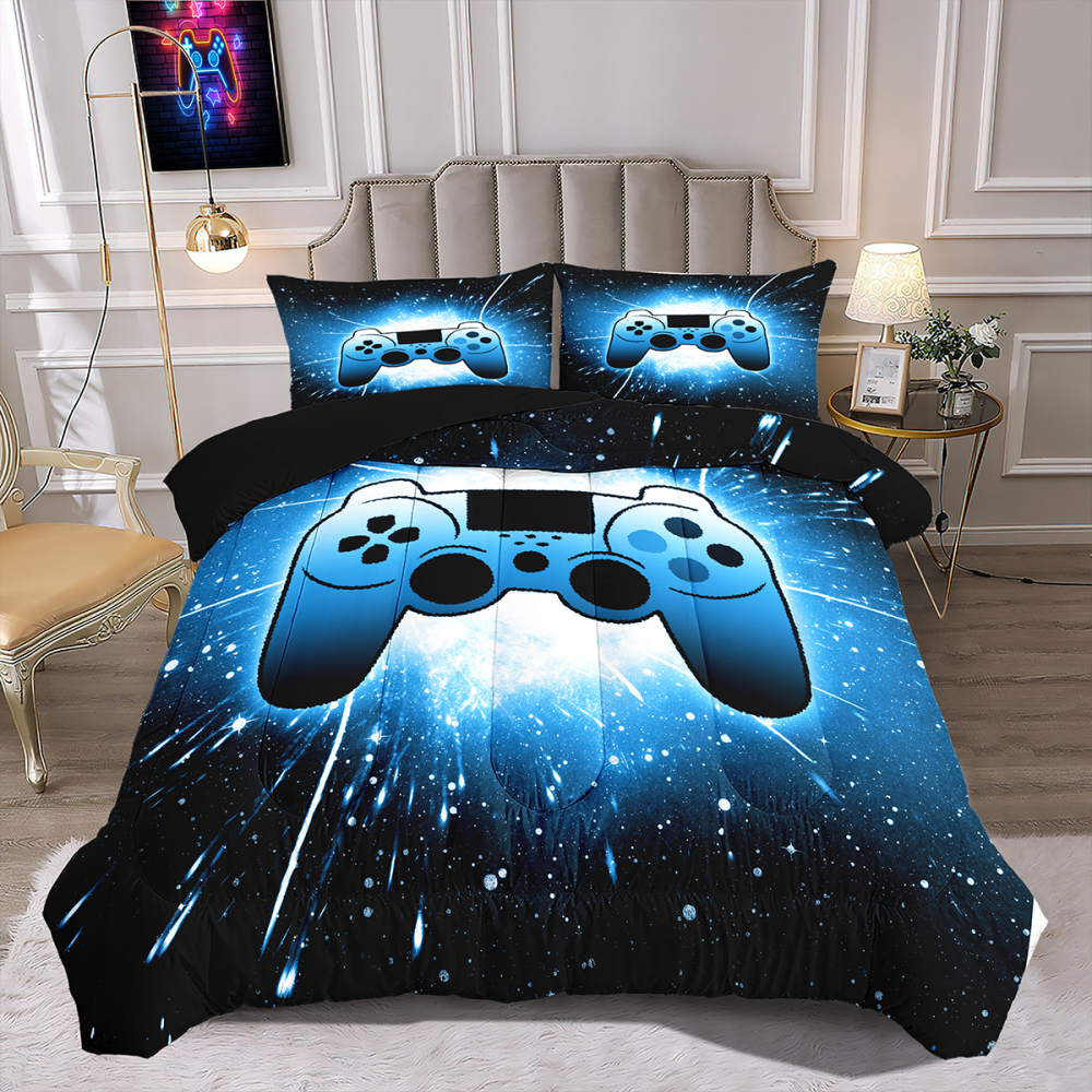 Cosmic Gamer Comforter Set Boys Bedding | CozyLil
