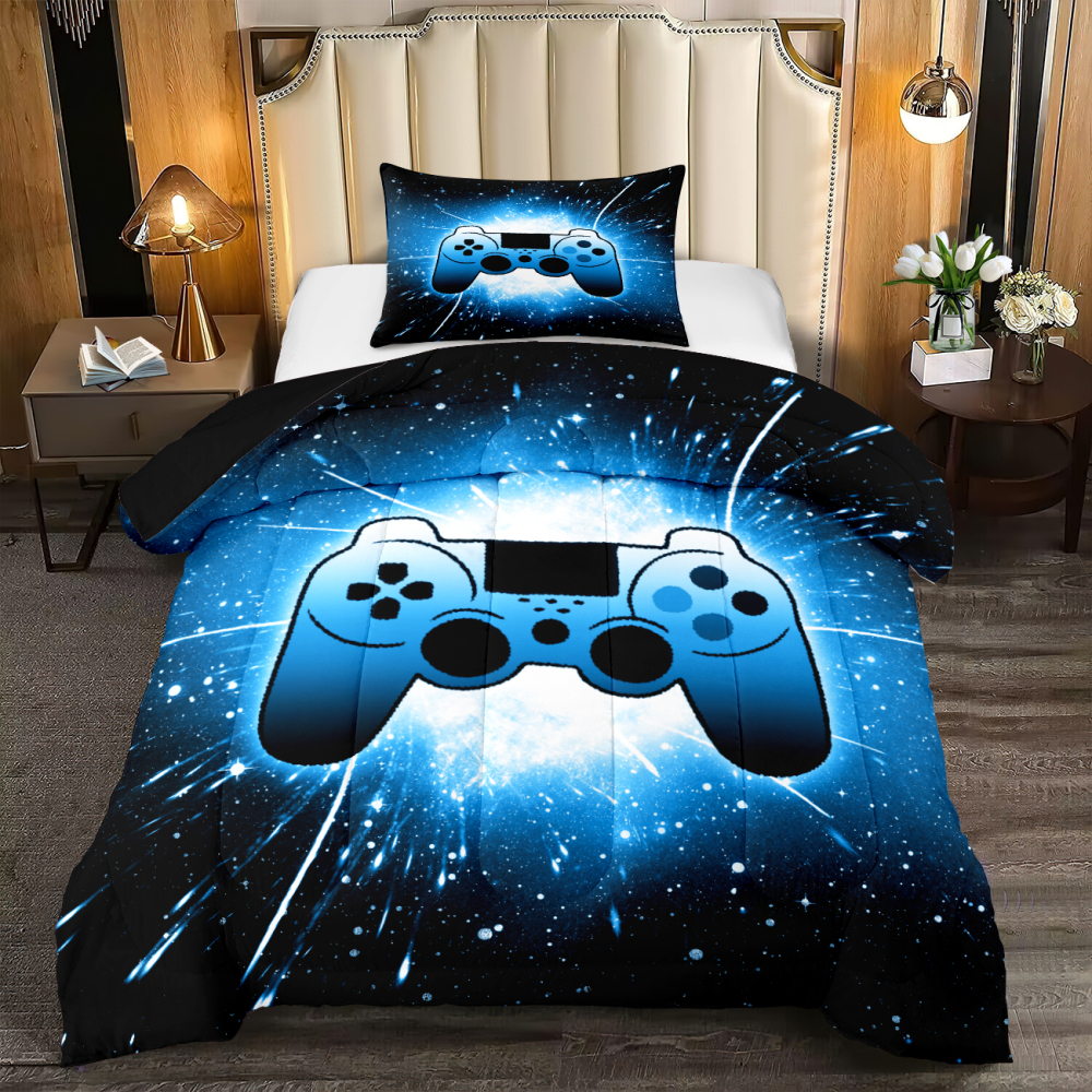 Cosmic Gamer Comforter Set Boys Bedding | CozyLil