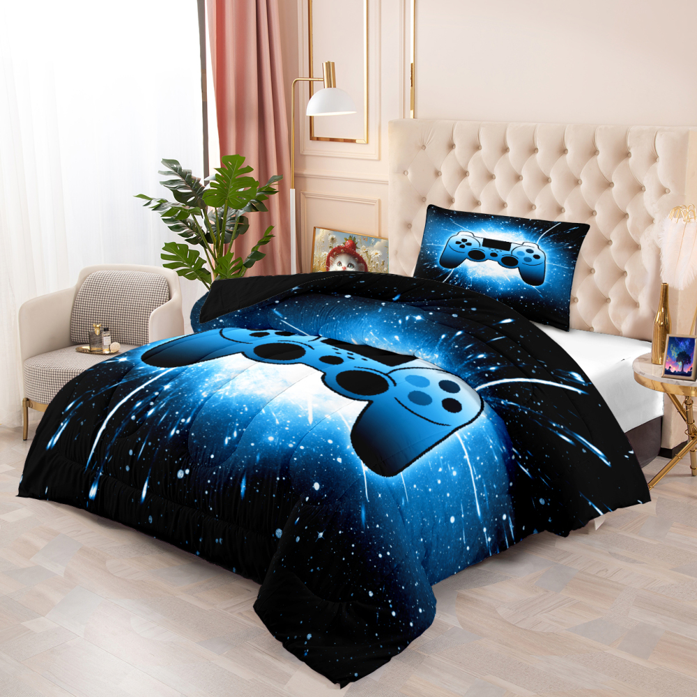 Cosmic Gamer Comforter Set Boys Bedding | CozyLil