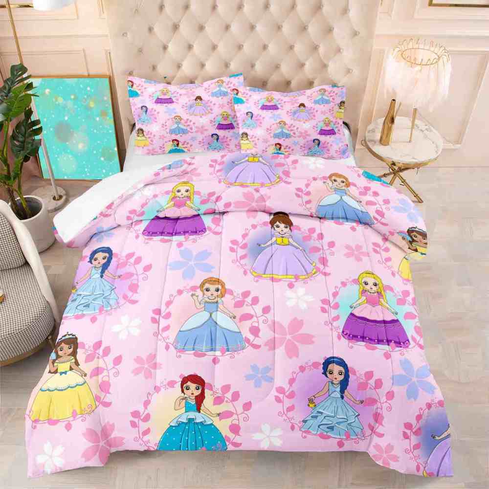 Diverse Magical Princess Girls Comforter Set | CozyLil