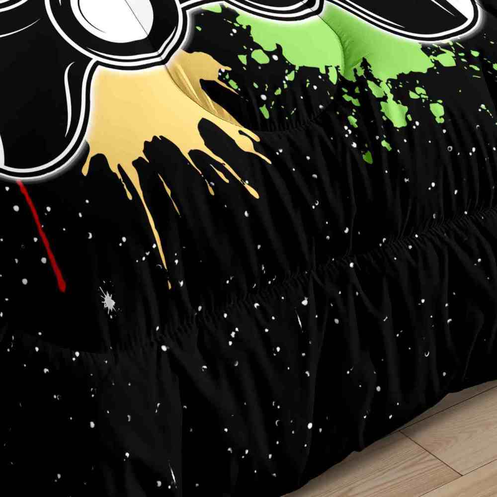 Paint Splatter Gamer Comforter Set Boys Bedding | CozyLil