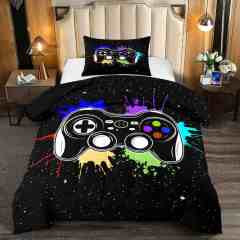 Paint Splatter Gamer Comforter Set Boys Bedding | CozyLil