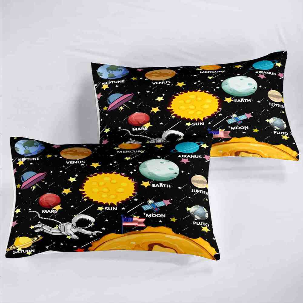 Astronaut Solar System Comforter Set Kids Bedding | CozyLil