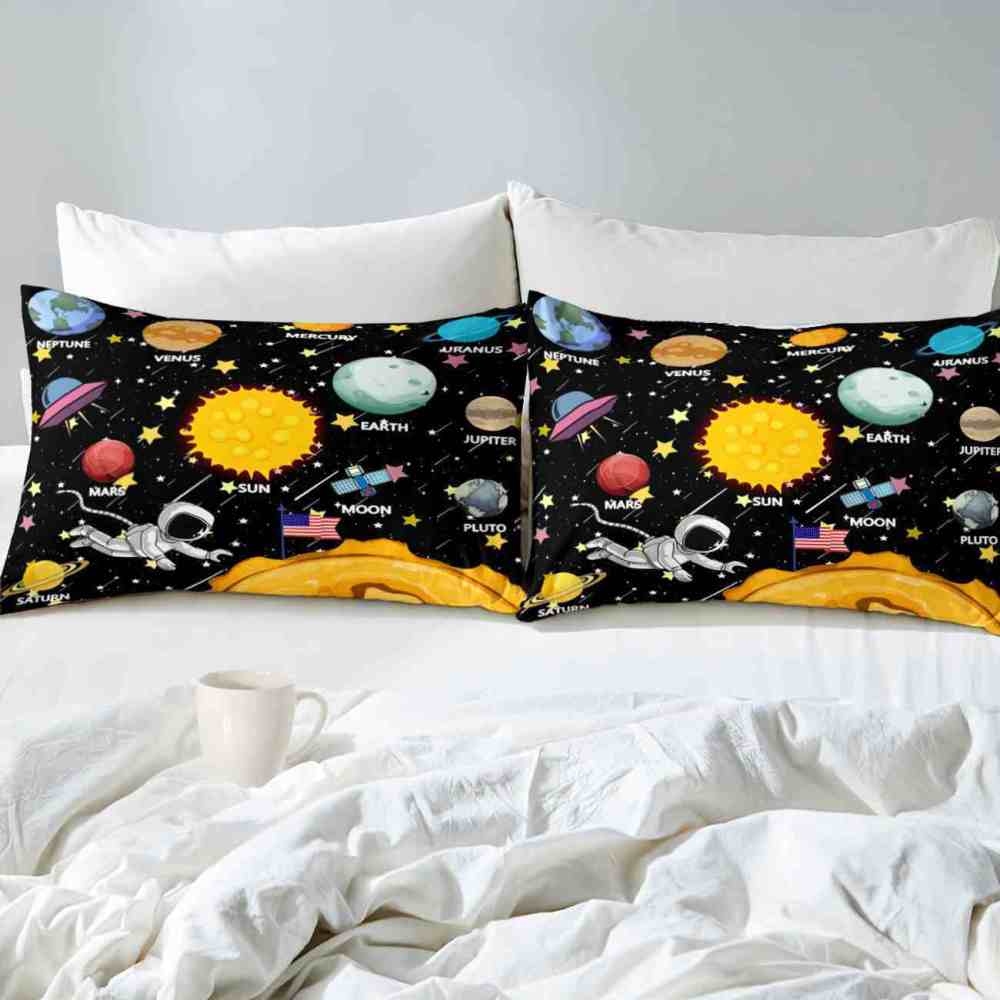 Astronaut Solar System Comforter Set Kids Bedding | CozyLil