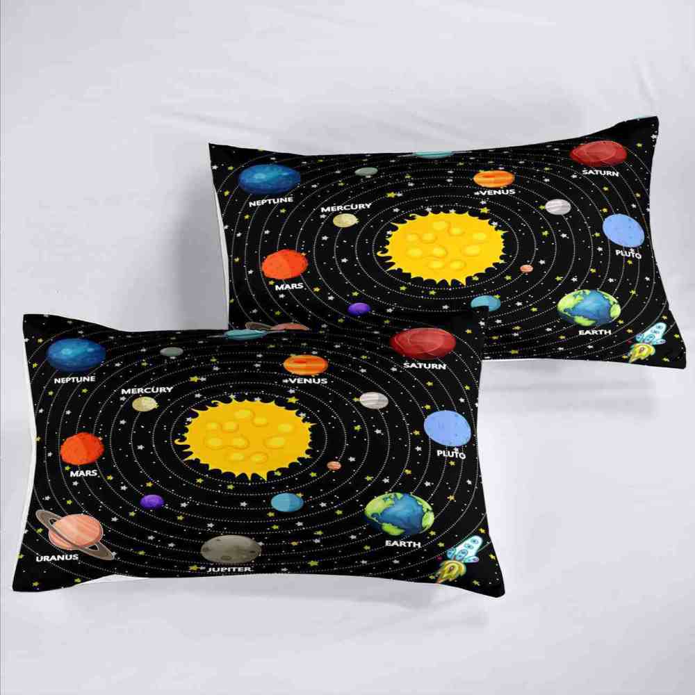 Rocket Orbit Solar System Comforter Set Boys | CozyLil