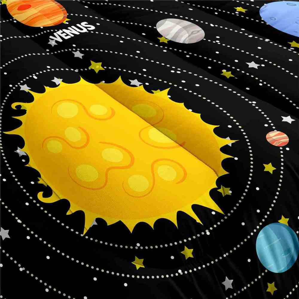 Rocket Orbit Solar System Comforter Set Boys | CozyLil