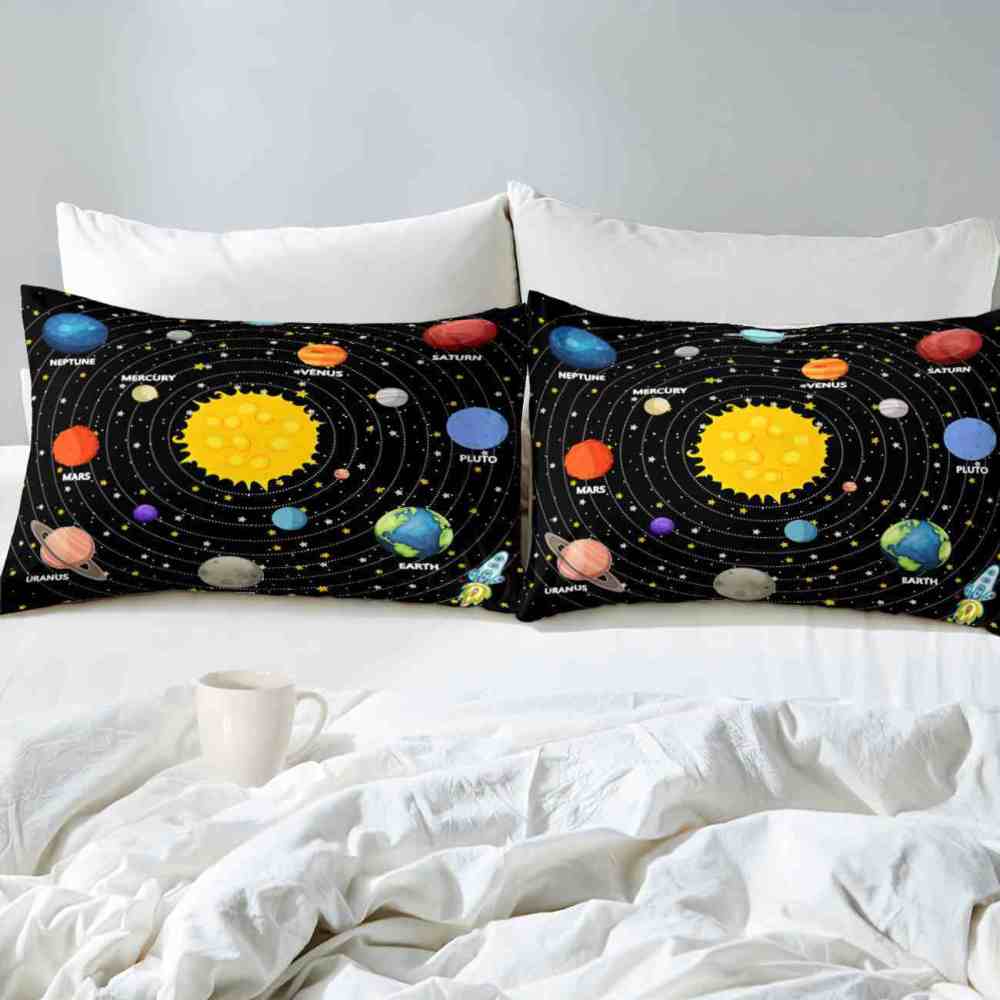 Rocket Orbit Solar System Comforter Set Boys | CozyLil
