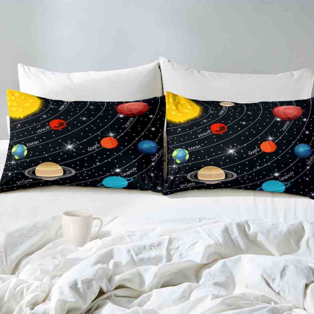Galaxy Perspective Solar System Comforter Set Kids | CozyLil