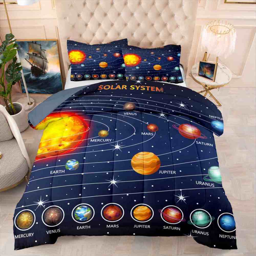 Educational Solar System Comforter Set Toddlers | CozyLil