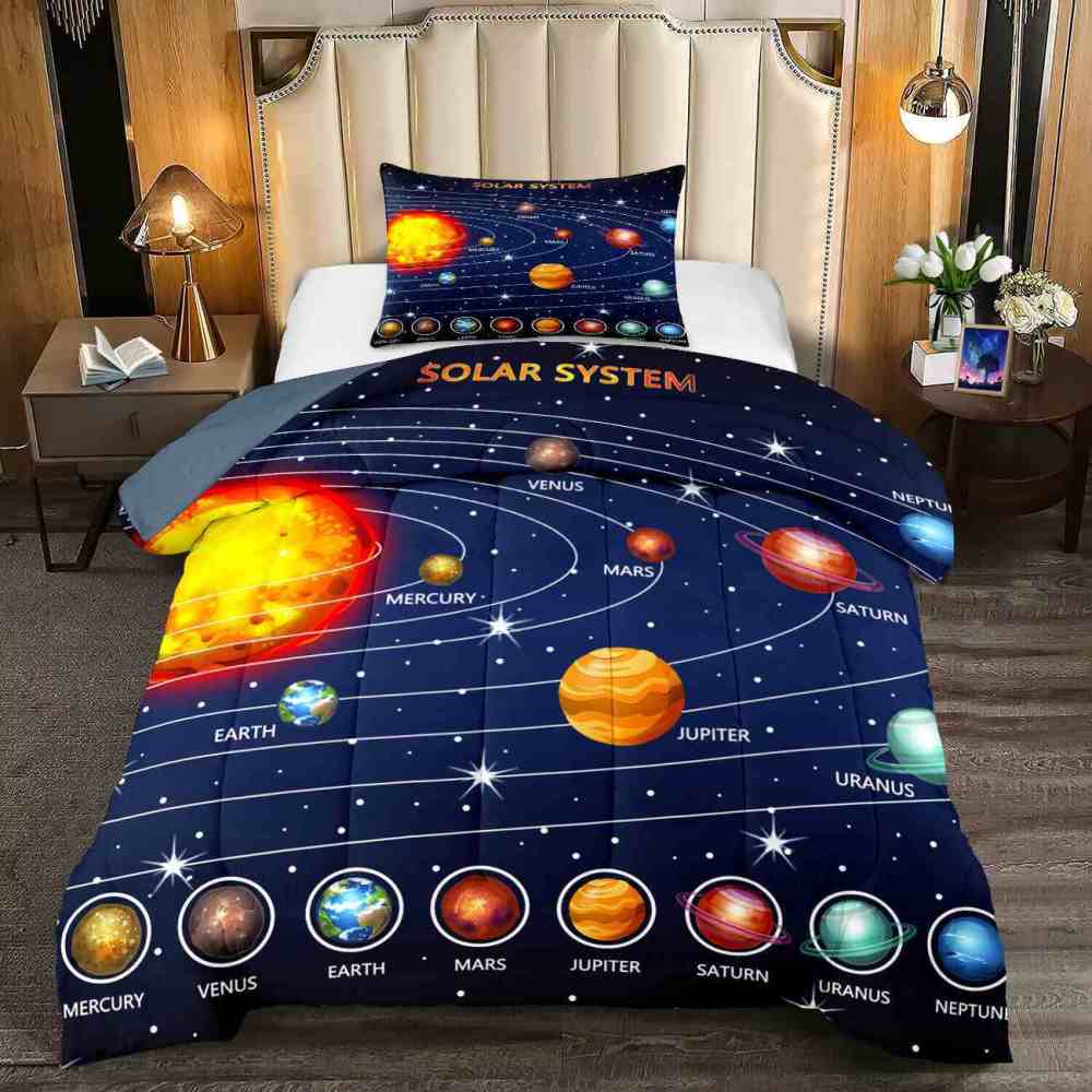 Educational Solar System Comforter Set Toddlers | CozyLil