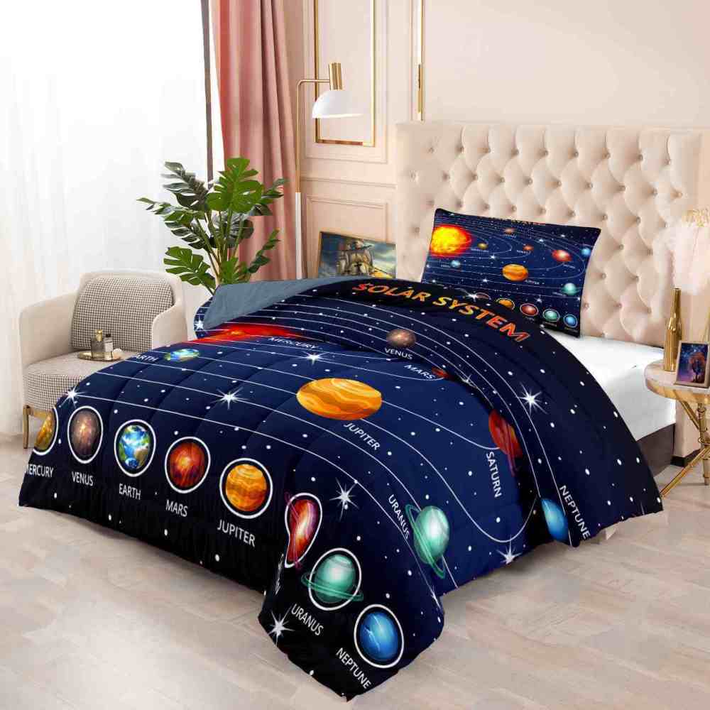 Educational Solar System Comforter Set Toddlers | CozyLil