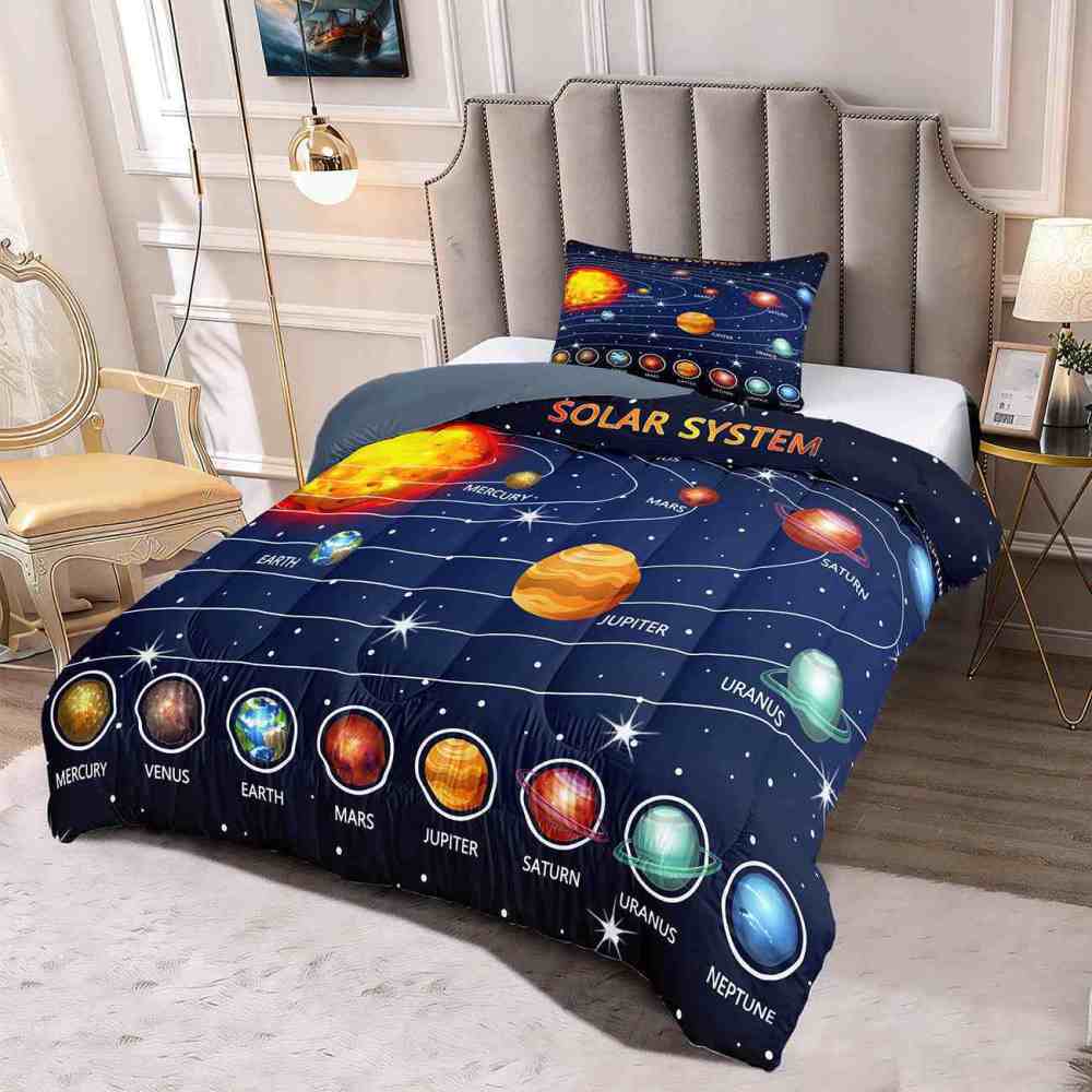 Educational Solar System Comforter Set Toddlers | CozyLil