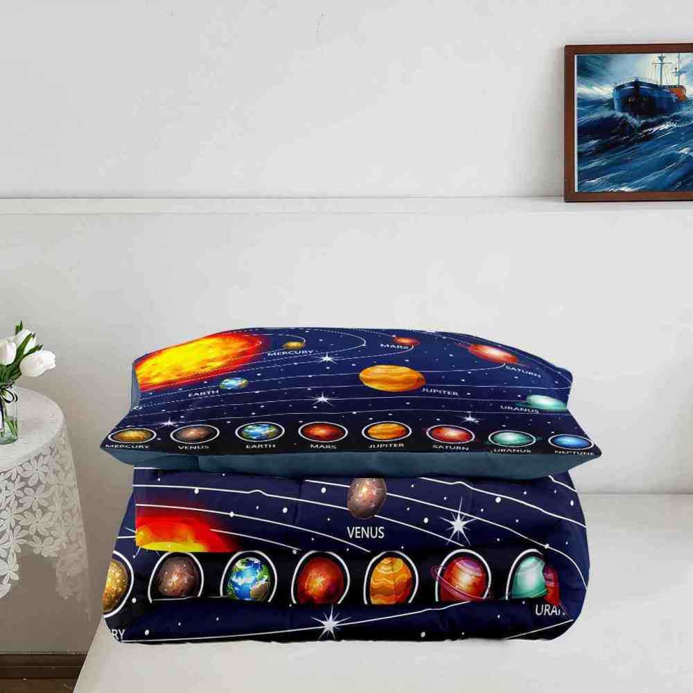 Educational Solar System Comforter Set Toddlers | CozyLil