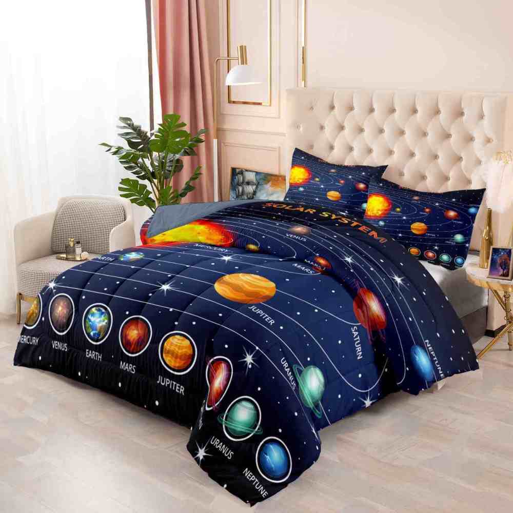 Educational Solar System Comforter Set Toddlers | CozyLil