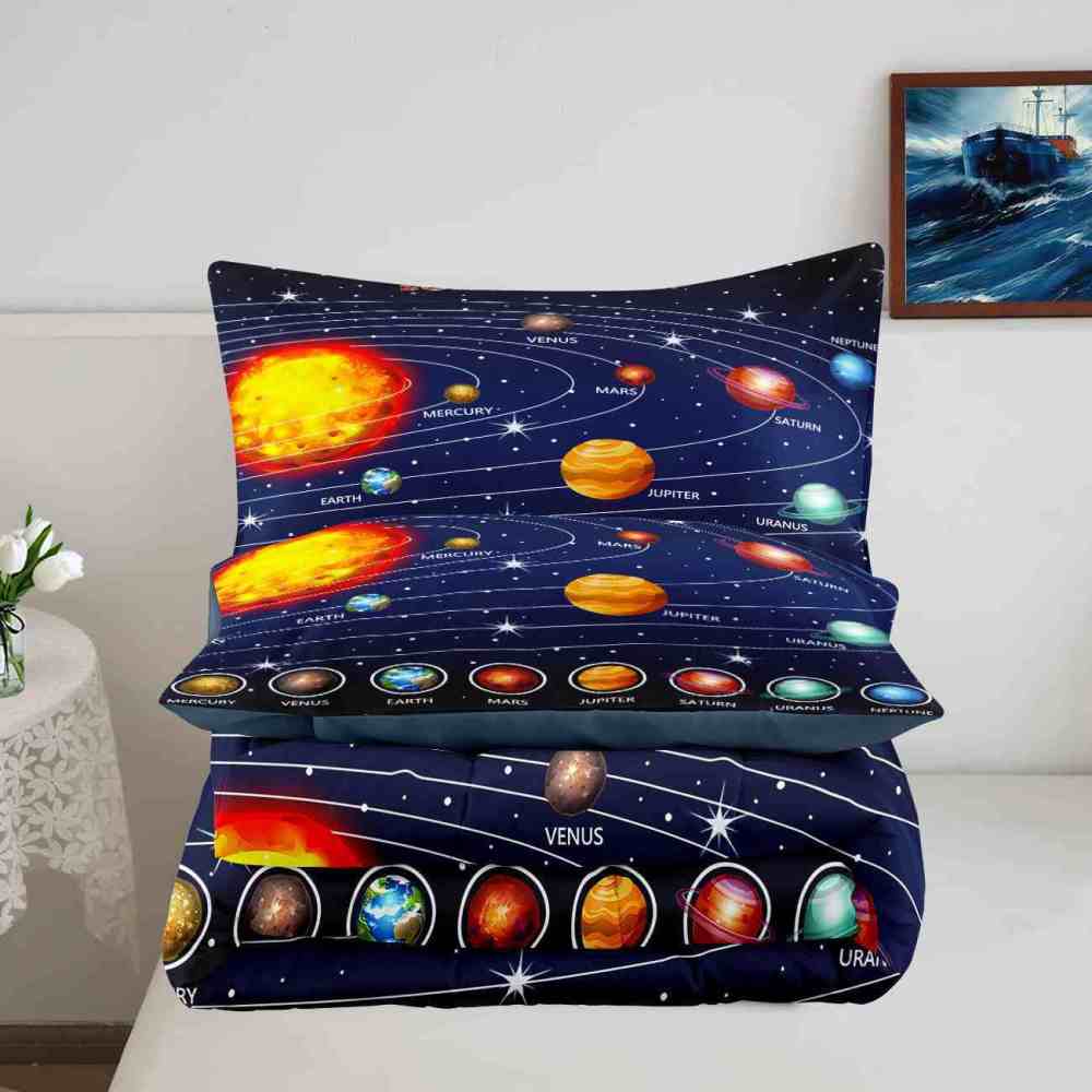 Educational Solar System Comforter Set Toddlers | CozyLil