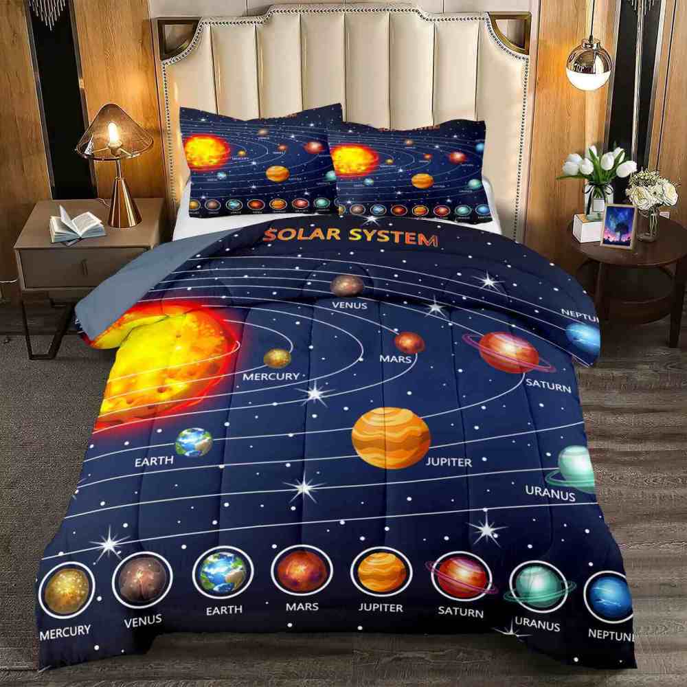 Educational Solar System Comforter Set Toddlers | CozyLil