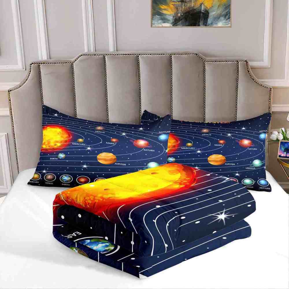 Educational Solar System Comforter Set Toddlers | CozyLil